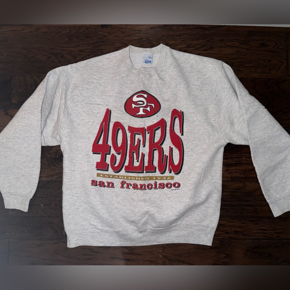 Vintage San Francisco 49ers Gray Crewneck Unisex XL
